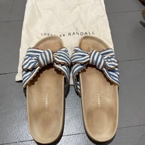 Loeffler Randall preppy slides. Size 6.